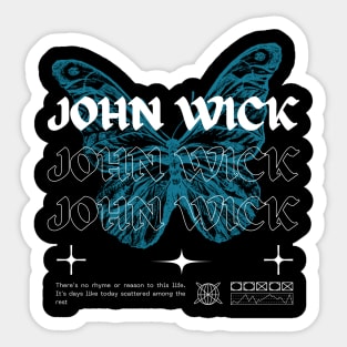 John Wick // Butterfly Sticker